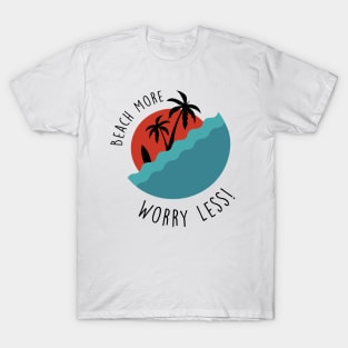 Palm | Beach | Summer Full Of Surfing T-Shirt